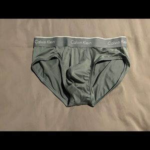 New Mens Silver Calvin Klein Brief Underwear